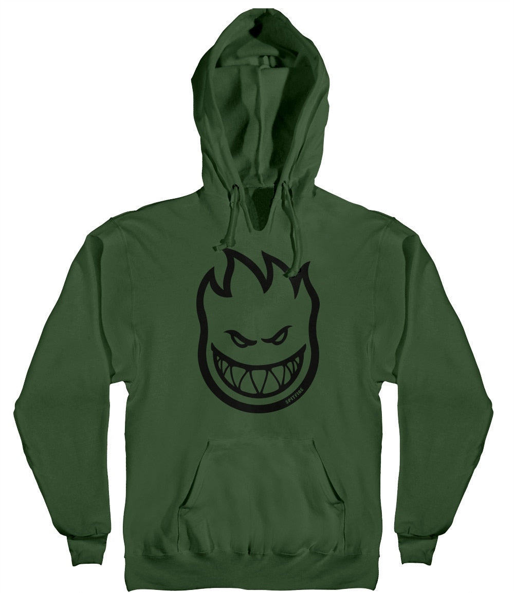 Spitfire HD Bighead Pullover Hoodie - Army Green/Black
