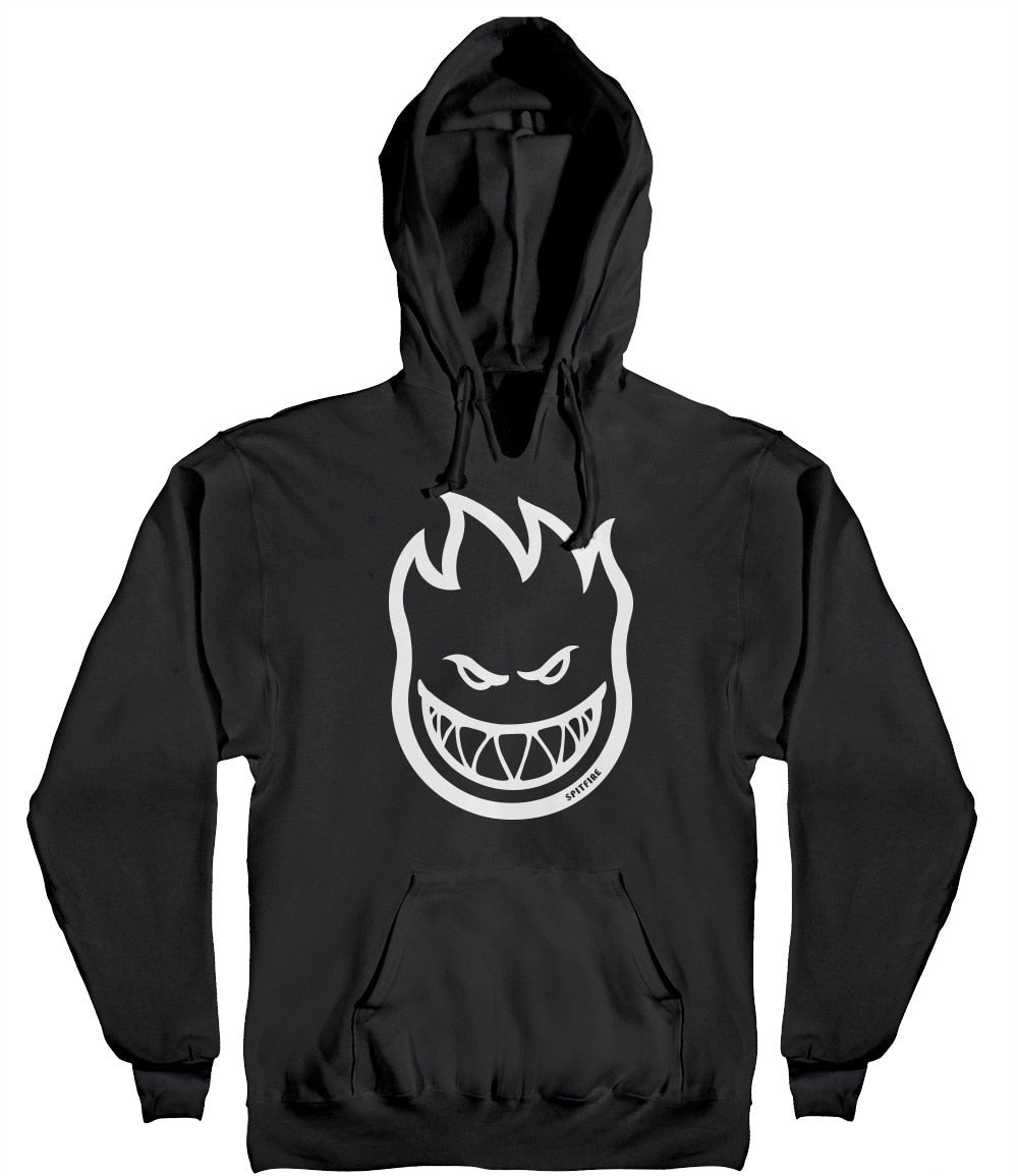 Spitfire Bighead Pullover Hoodie - Black/White