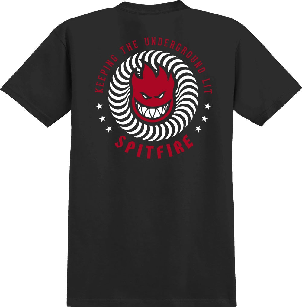 Spitfire K.T.U.L. Tee - Black/Red/White