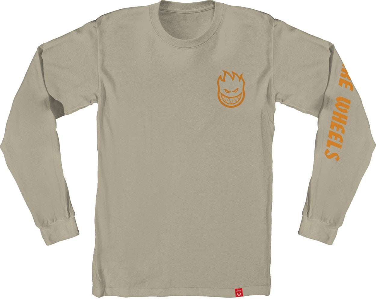 Spitfire Lil Bighead Long Sleeve Tee - Sand/Orange