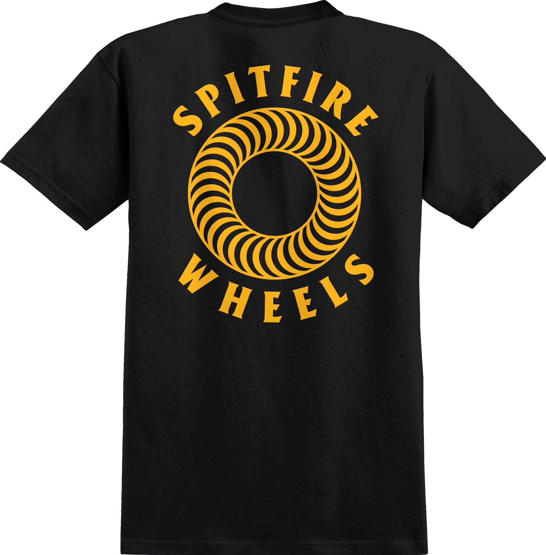 Black Classic Hollow Spitfire Pocket T-Shirt Back