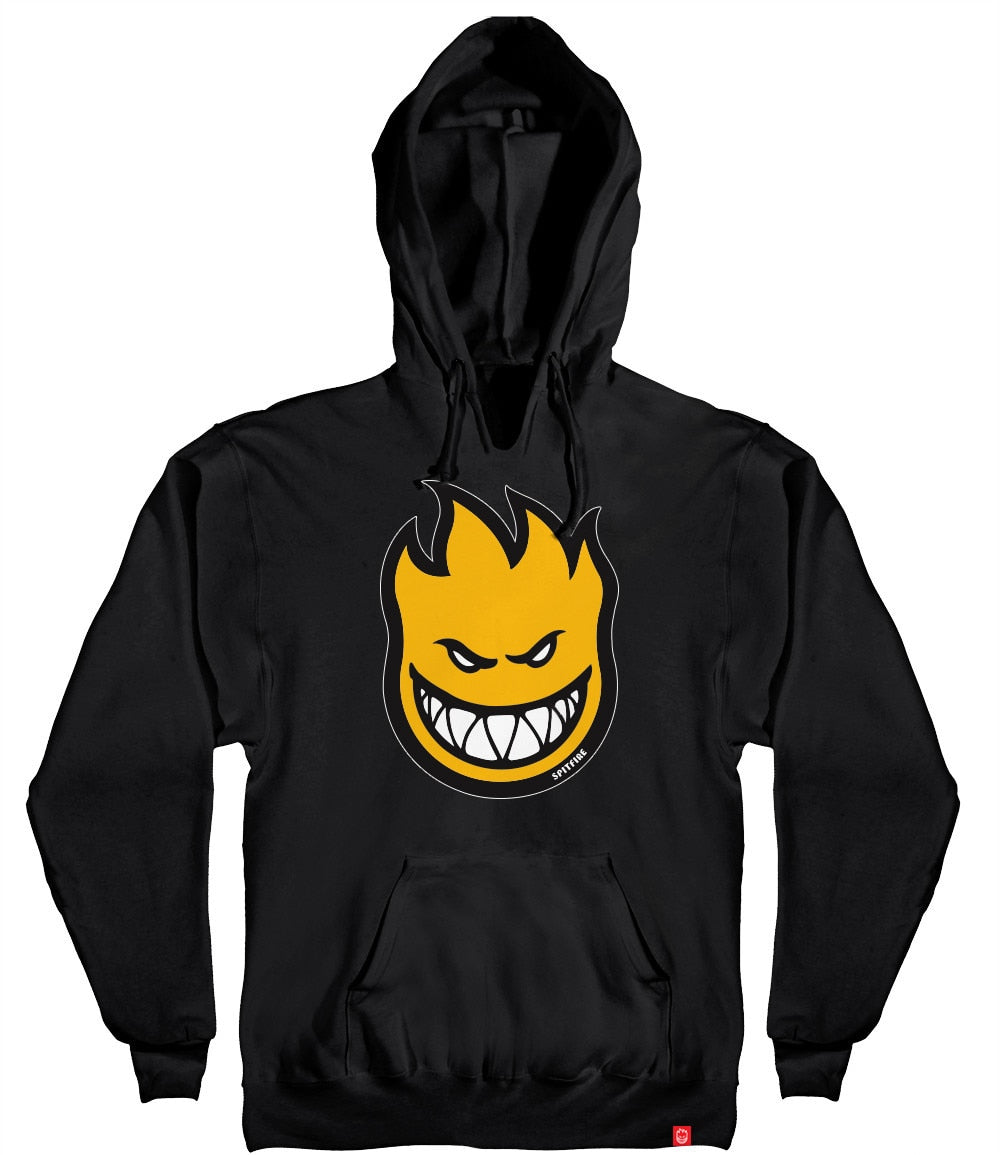 Spitfire Youth Boys Bighead Fill Hoodie Black Yellow