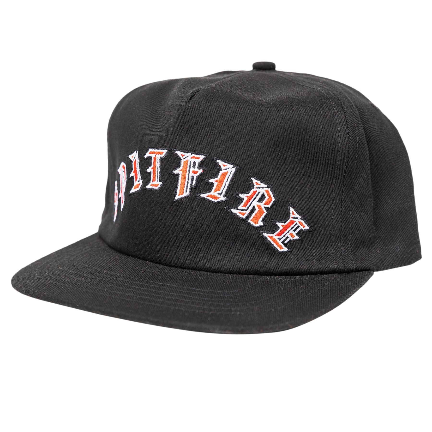 Black Old E Arch Spitfire Snapback