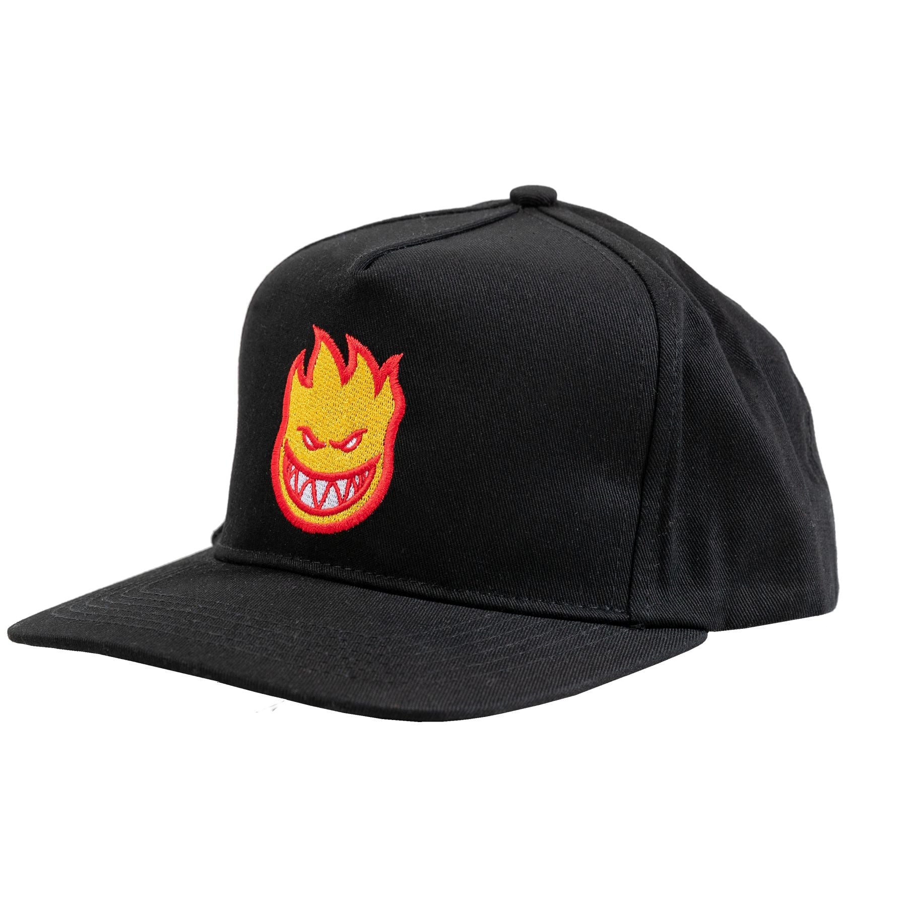 Black/Gold Bighead Fill Spitfire Snapback Hat
