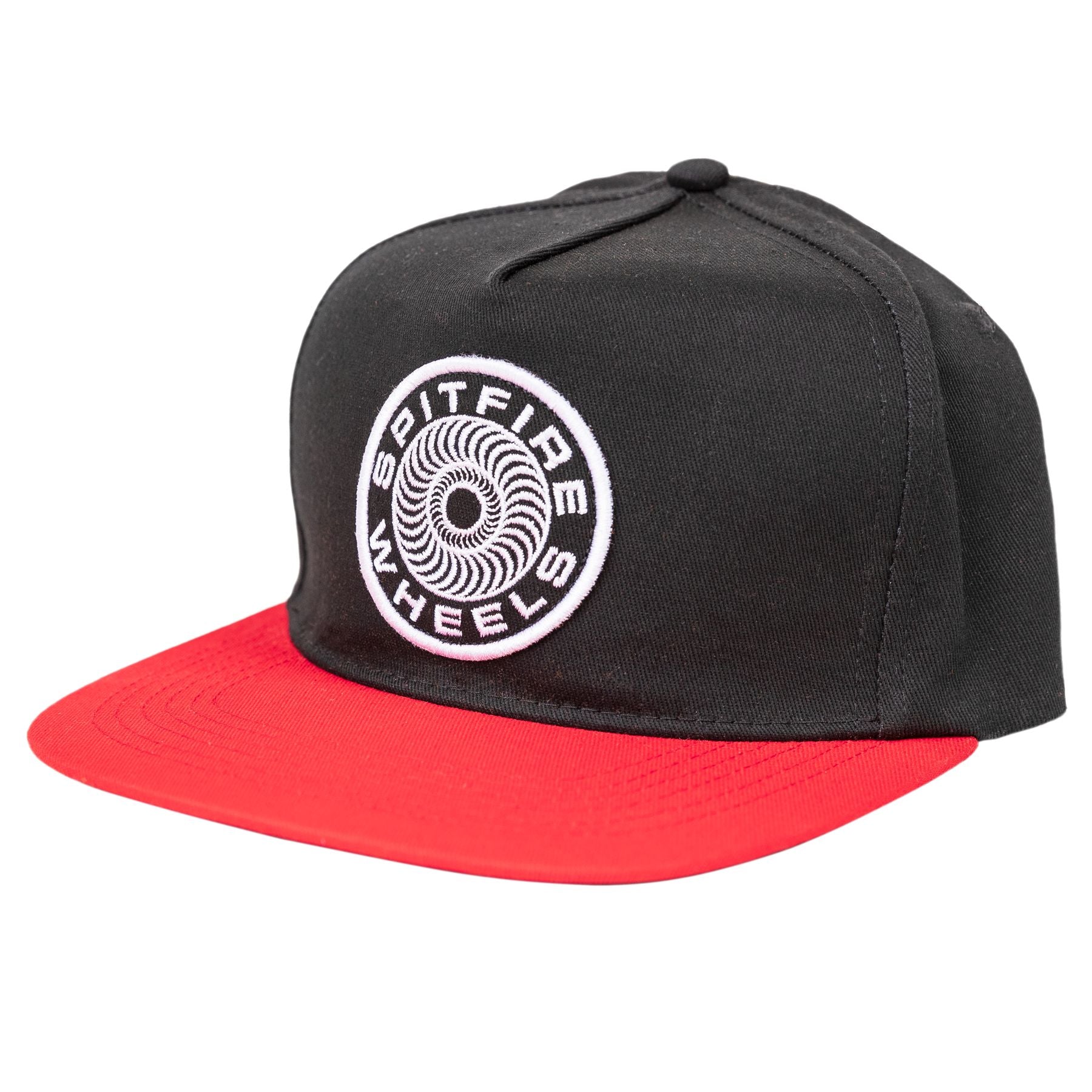 Black/Red Classic 87' Swirl Spitfire Patch Snapback