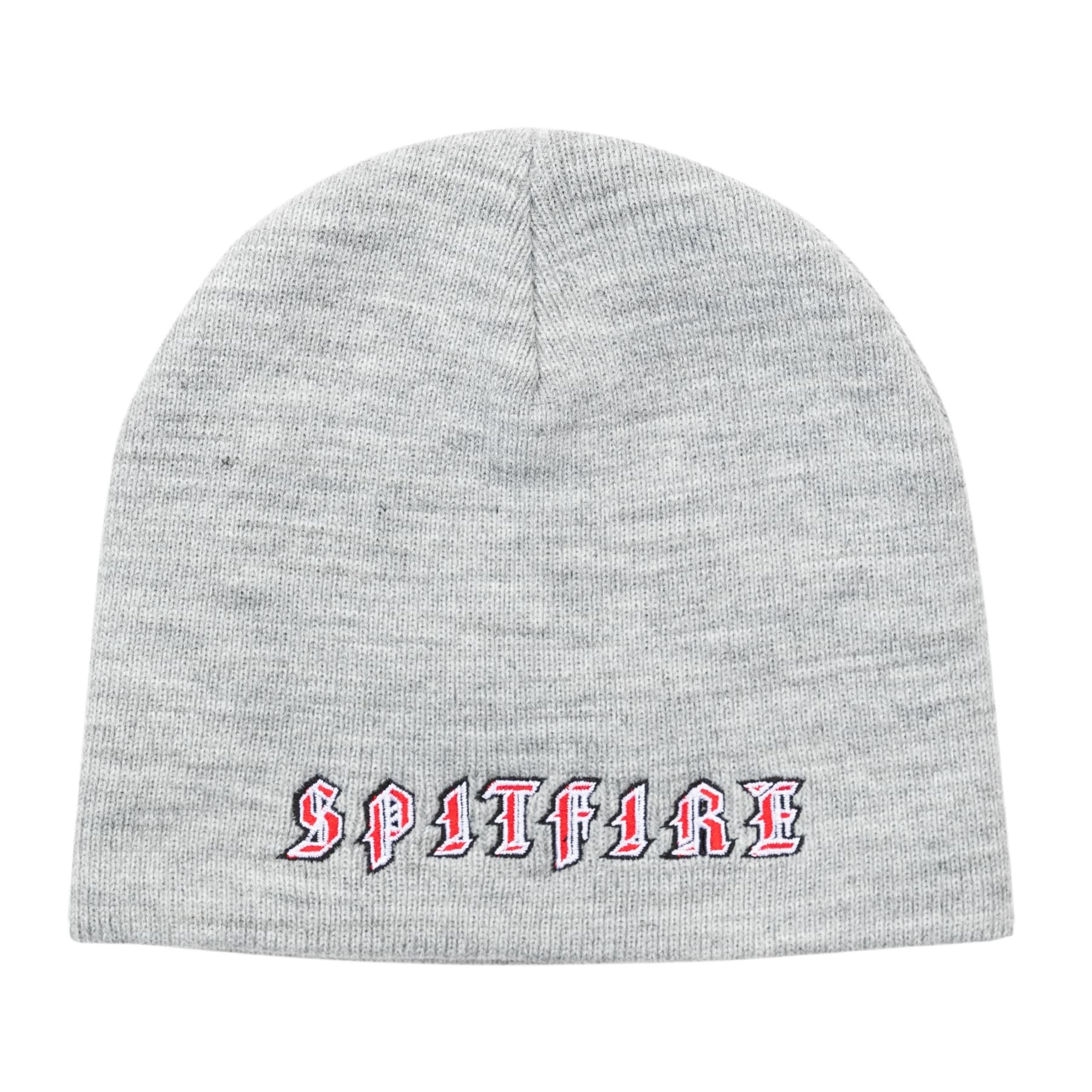 Heather Grey Old English Spitfire Wheels Beanie