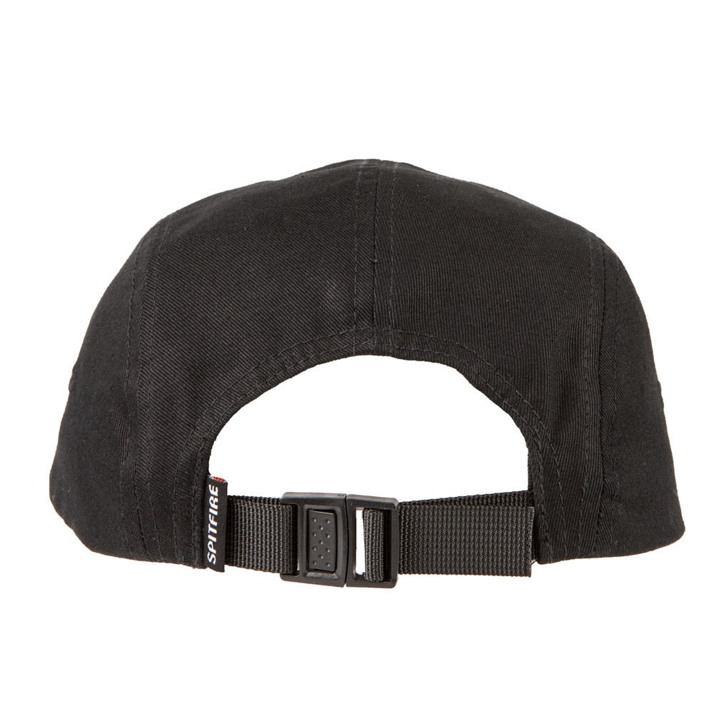 Spitfire Bighead Circle Camp Strapback Hat - Black/White