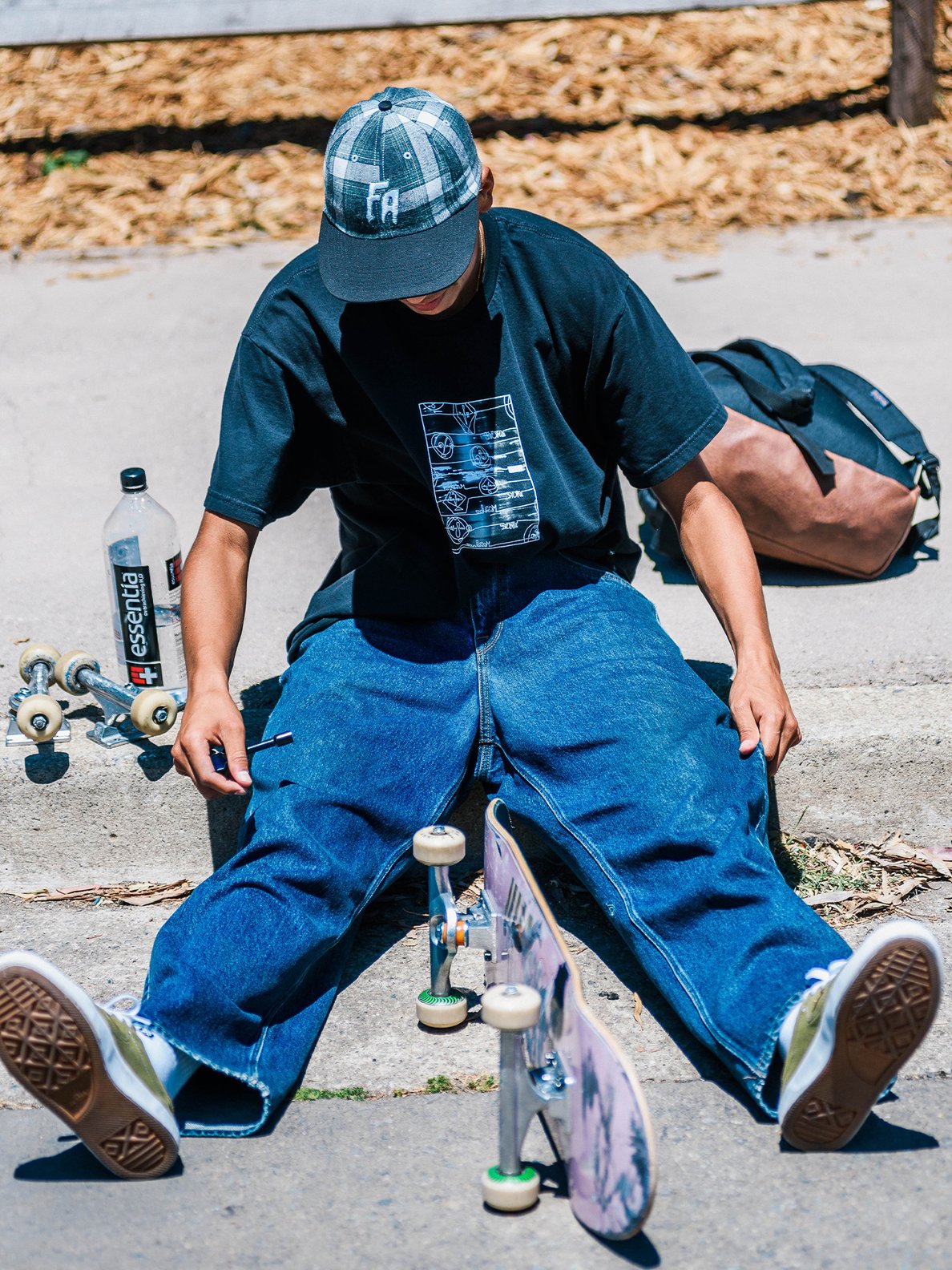 Blue Rinse Louie Lopez Tapered Volcom Denim