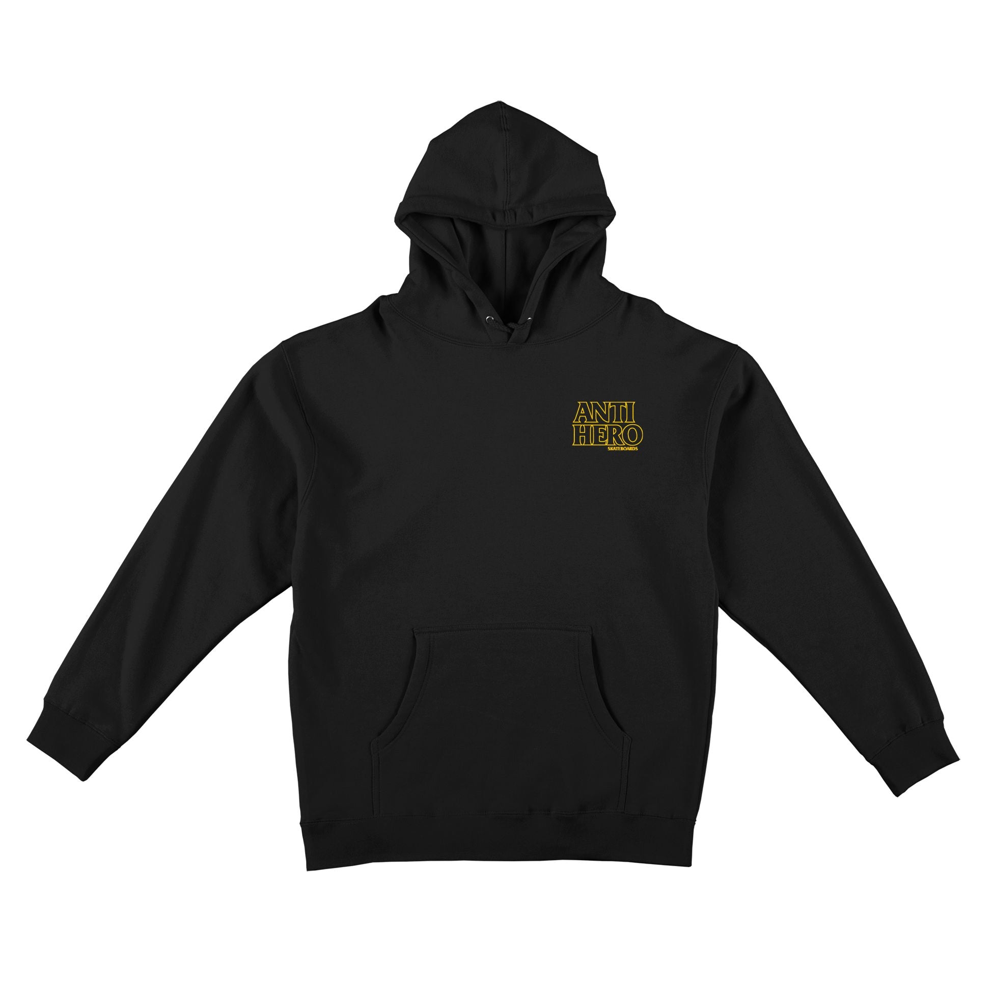 Lil Black Hero Outline Embroidered Antihero Hoodie