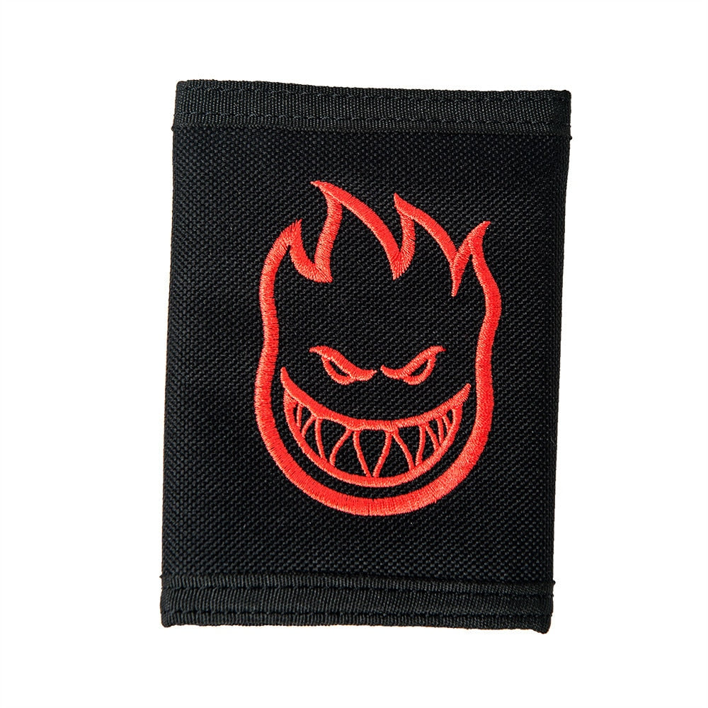 Spitfire Bighead Logo Embroidered Tri-fold Wallet