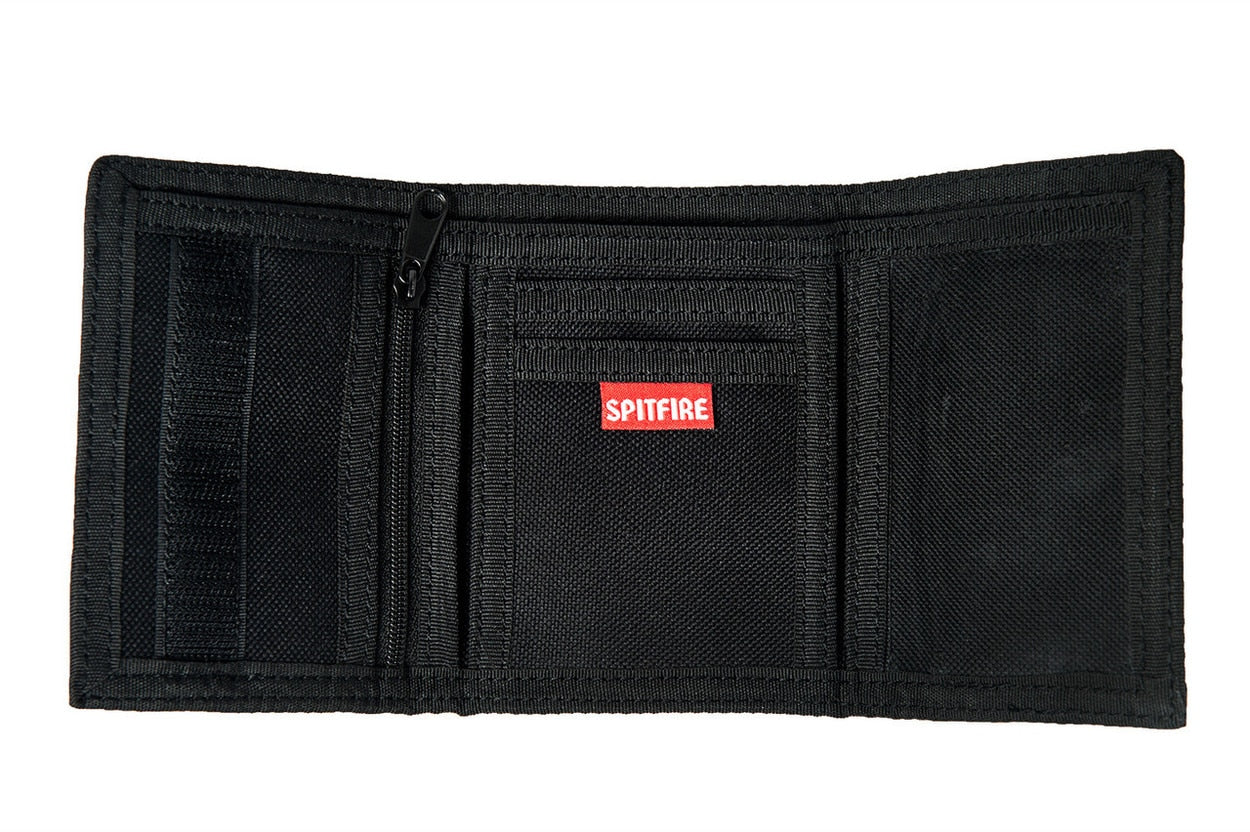 Spitfire Bighead Logo Embroidered Tri-fold Wallet