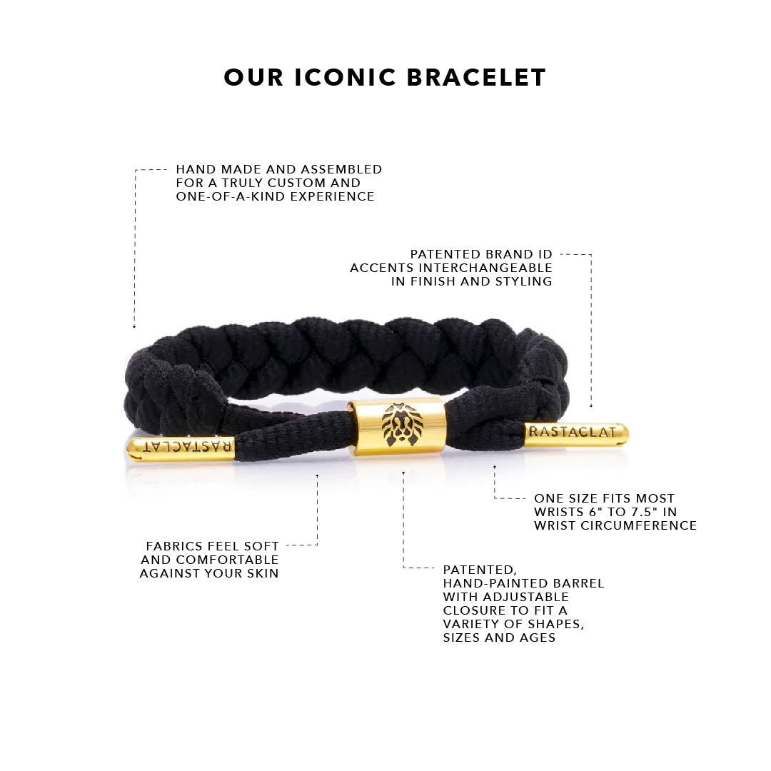 Onyx II Rastaclat Black/Gold Bracelet