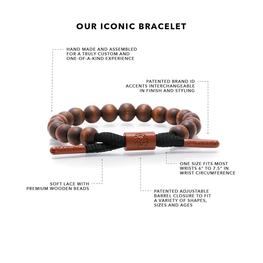 Truth Rastaclat Wood Bead Bracelet