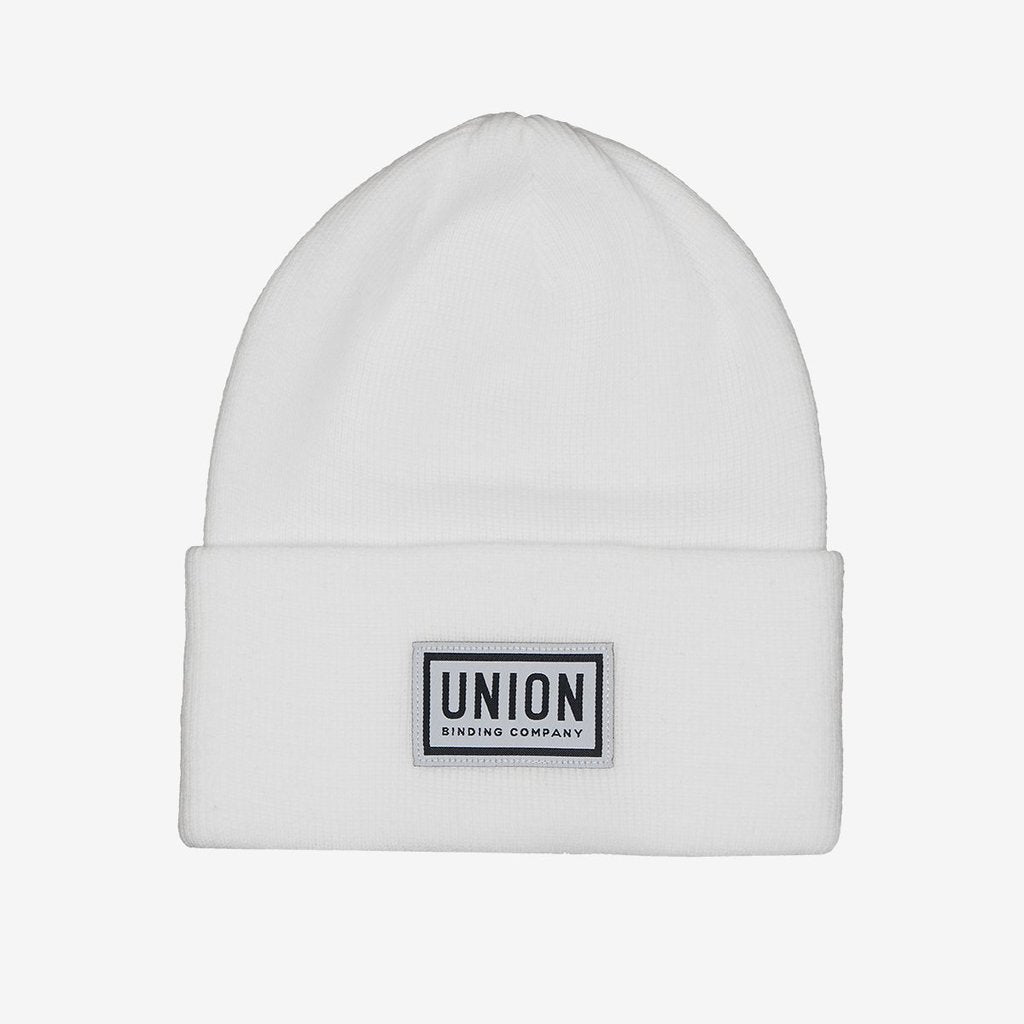 White High Cuff Union Binding Co Beanie
