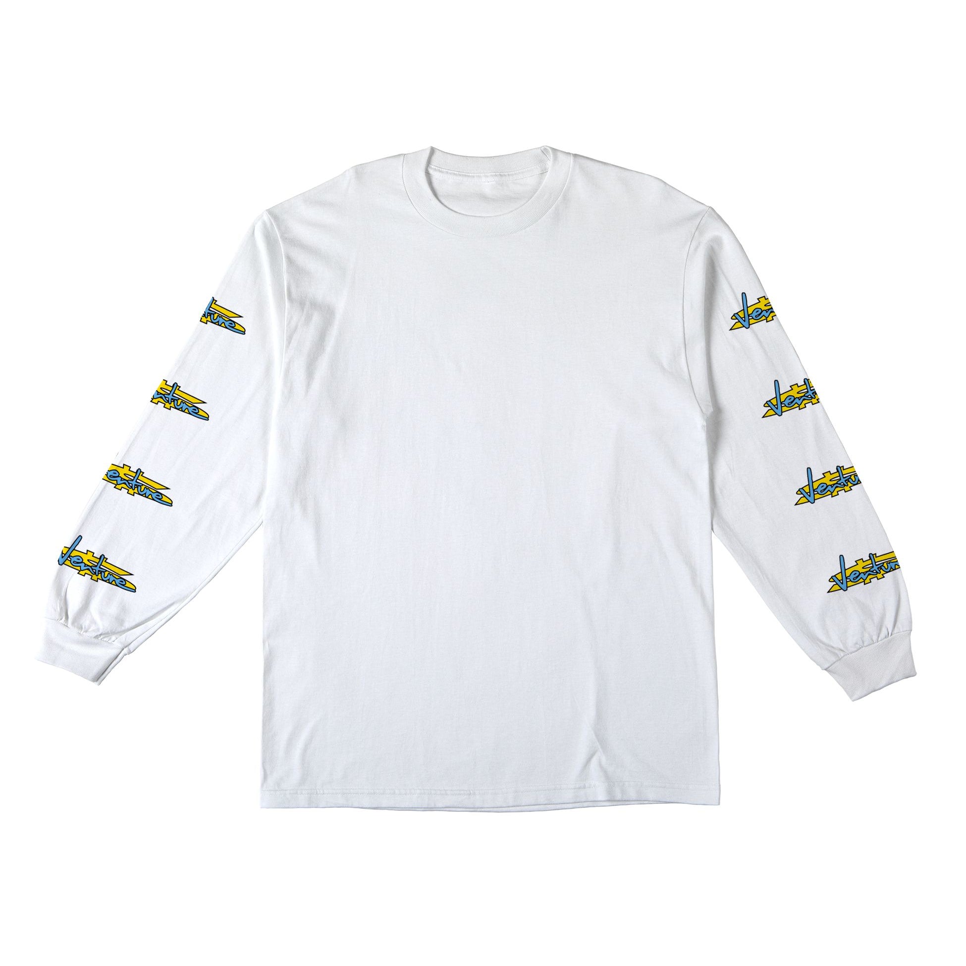 White Paid Long Sleeve Venture Trucks T-Shirt