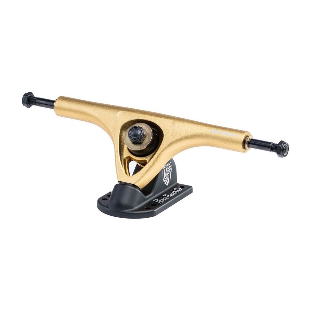 Paris Savant 180mm 50° Longboard Trucks - Gold/Black