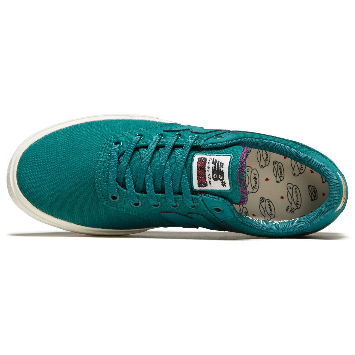 NM255FRV Green Franky Villani NB Numeric Skateboard Shoe Top