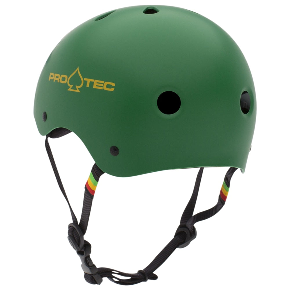 Pro-Tec Classic Skate Helmet- Matte Rasta Green
