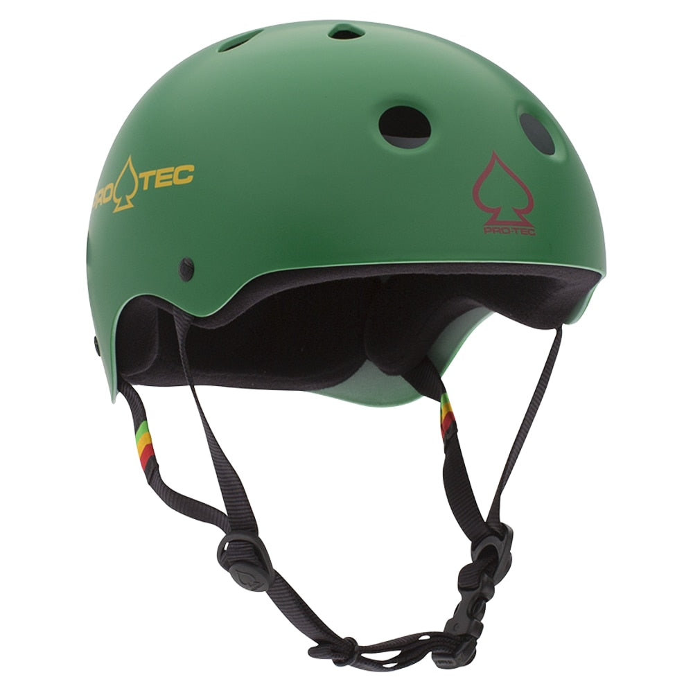 Pro-Tec Classic Skate Helmet- Matte Rasta Green