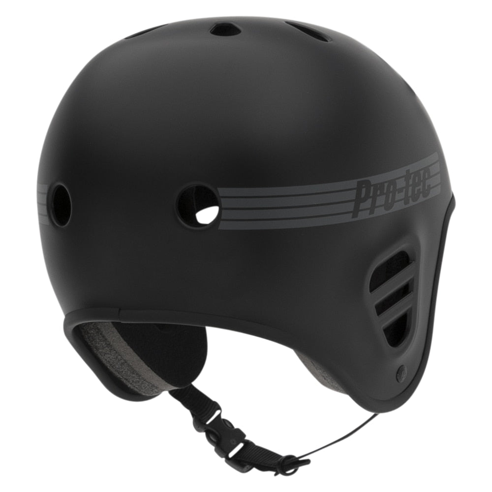 Matte Black Full Cut Pro-Tec Skate Helmet Back