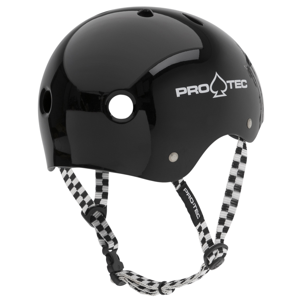 Pro-Tec Classic Skate Helmet- Black/Checker