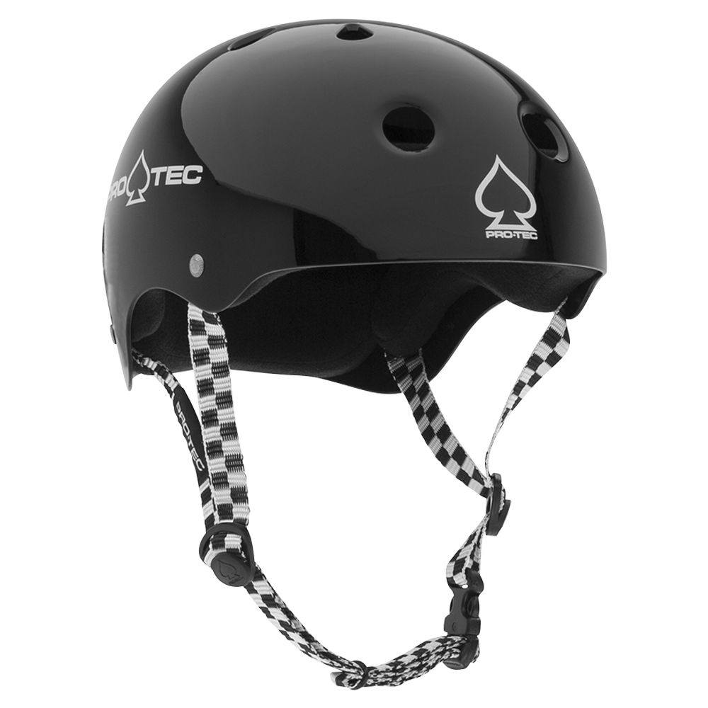 Pro-Tec Classic Skate Helmet- Black/Checker