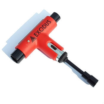 Silver X Exodus Ratchet Skateboard Tool - Red/Black