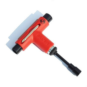 Silver X Exodus Ratchet Skateboard Tool - Red/Black