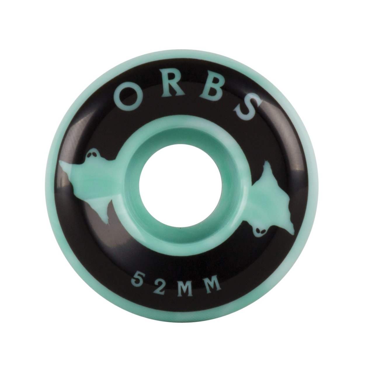 Orbs 99A Full Conical Specter Swirl Skateboard Wheels - Teal/White