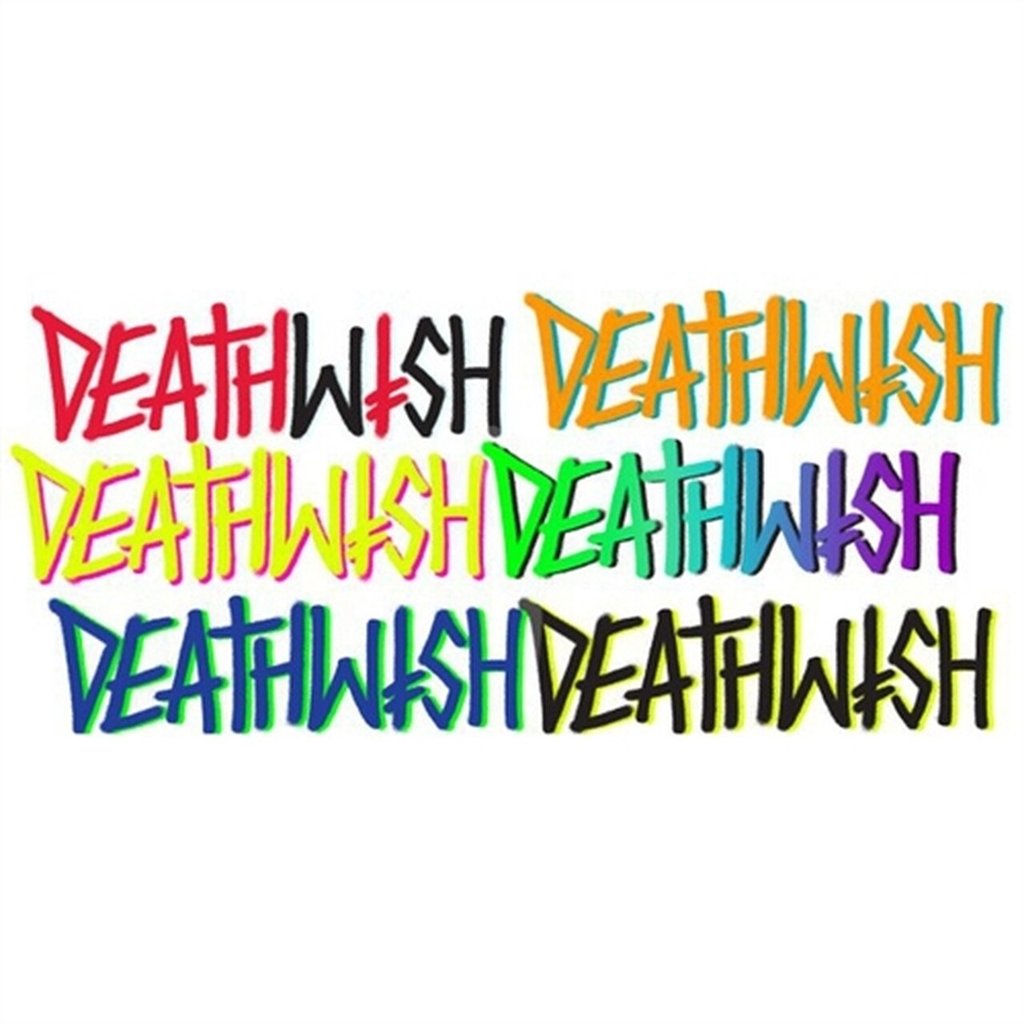 Deathspray Logo Deathwish Skateboard Sticker