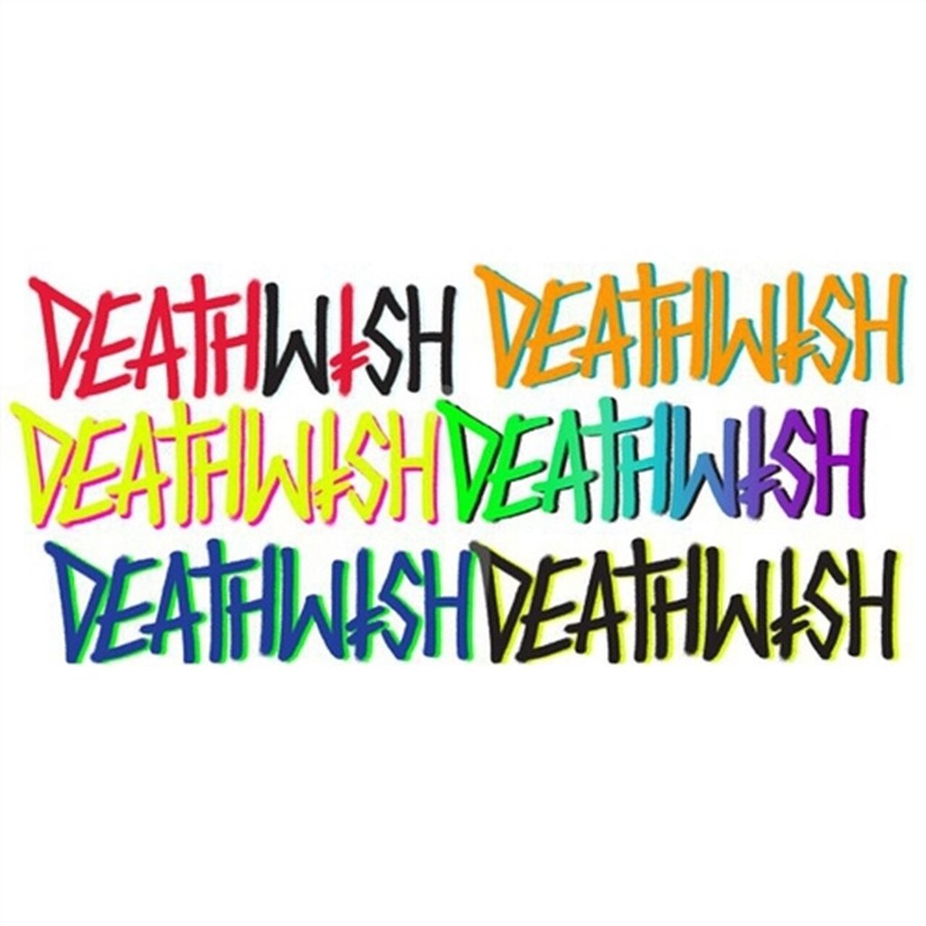 Deathwish Deathspray Single Skateboard Sticker - Assorted, image size:1024x1024