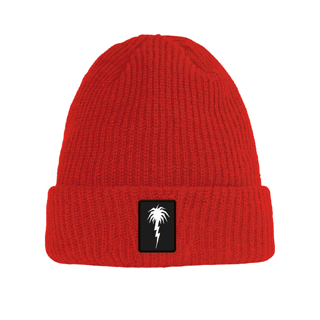 Red Lightening Palm Spring Break Beanie