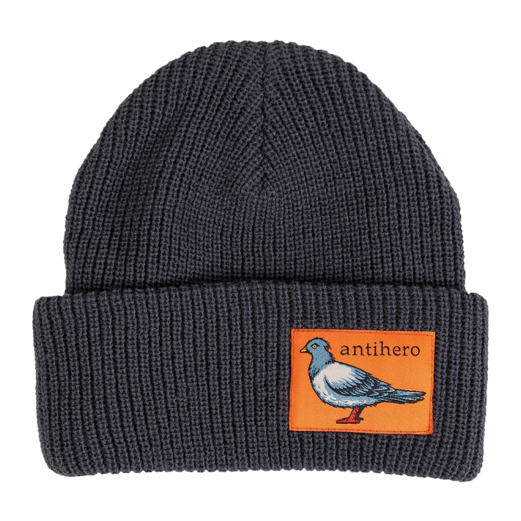 Charcoal Lil Pigeon Antihero Cuff Beanie