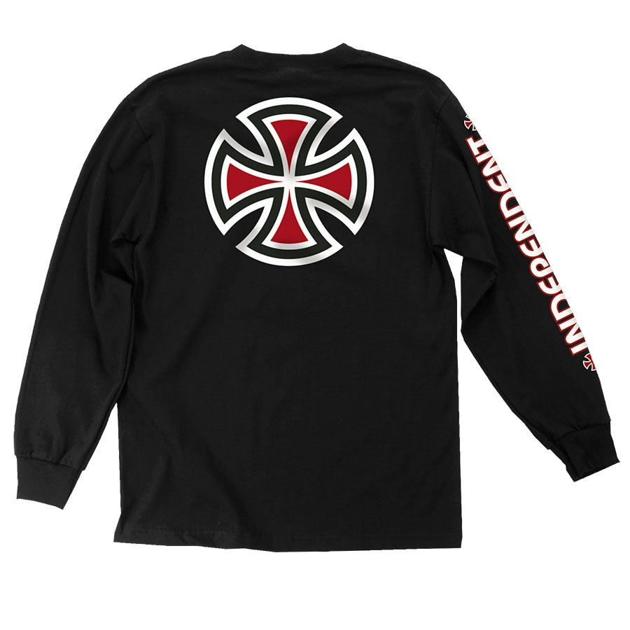 Independent Bar/Cross Regular Long Sleeve Tee - Black