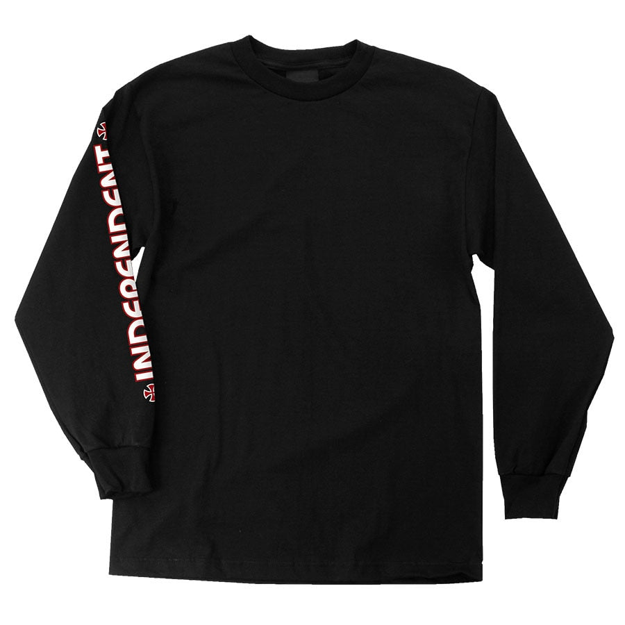 Independent Bar/Cross Regular Long Sleeve Tee - Black