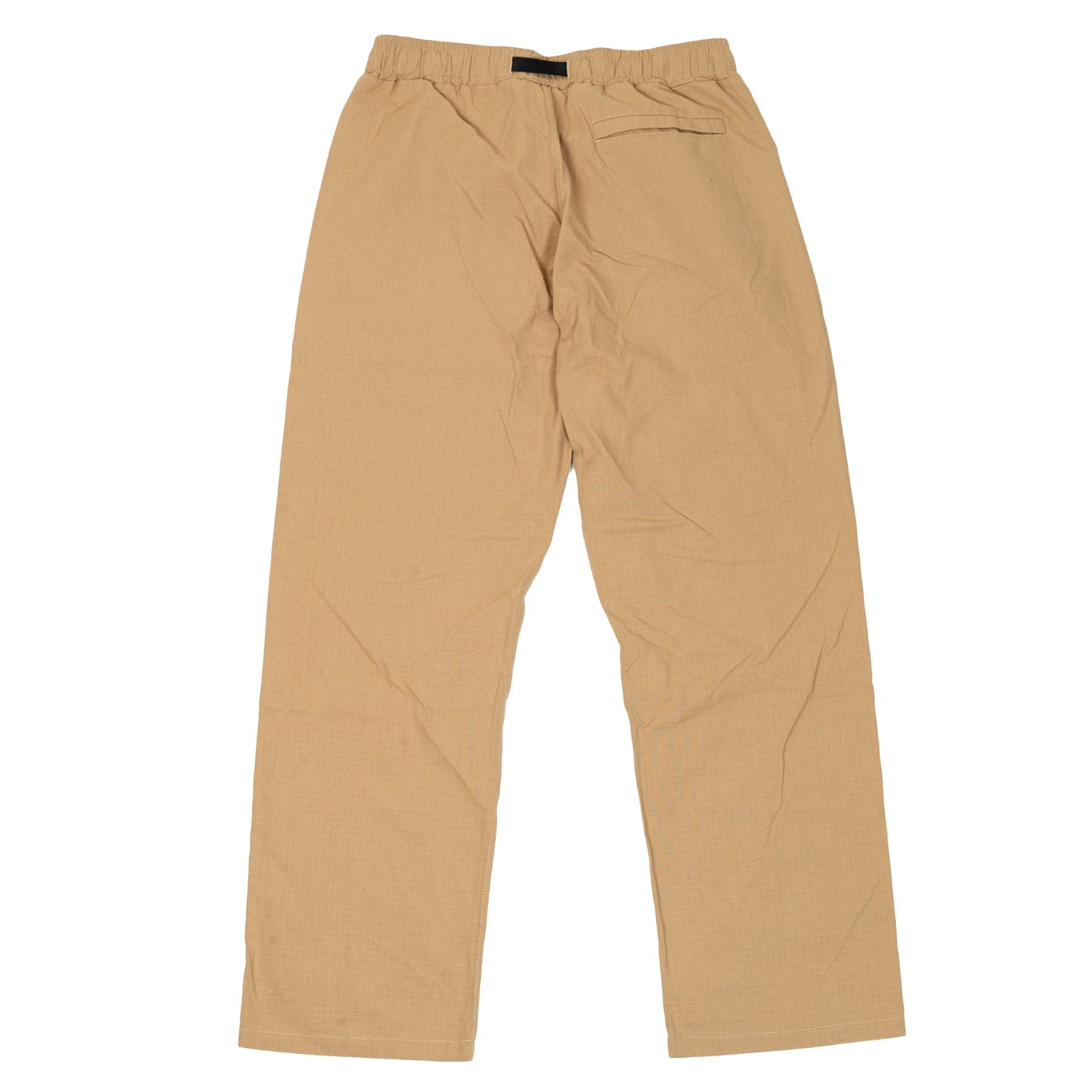 Khaki/Yellow Krooked Eyes Ripstop Double Knee Pants Back