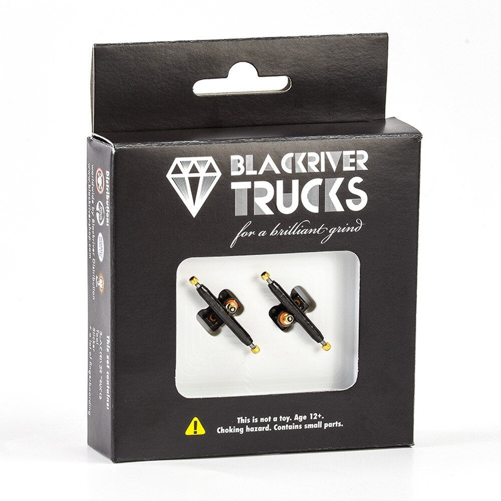 Blackriver 2.0 Fingerboard Trucks - Black/Black