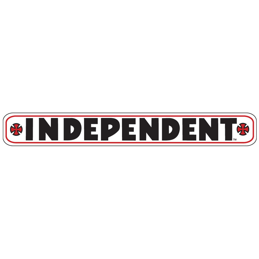 Independent 4" x .25" Bar Assorted Color Skateboard Sticker