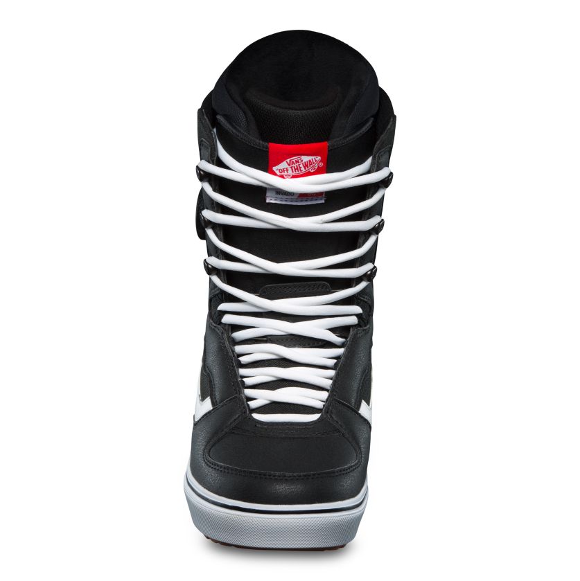 Black/White Invado OG Vans Snowboarding Boots Front