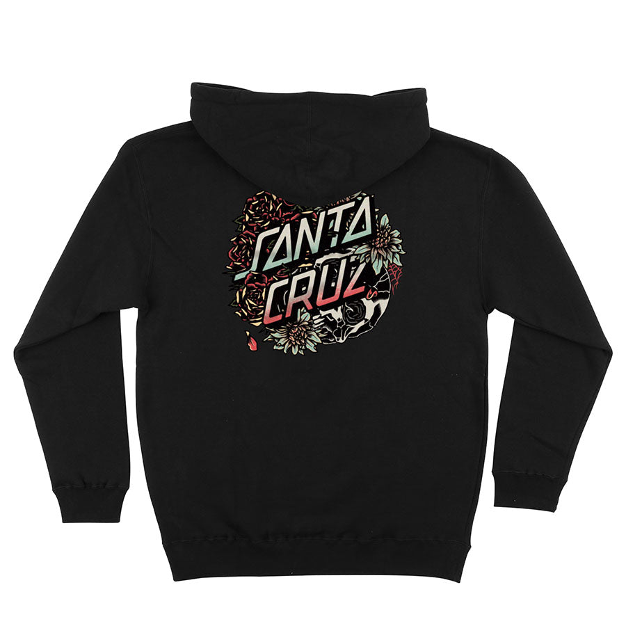 Black Tomb Dot Santa Cruz Hoodie Back