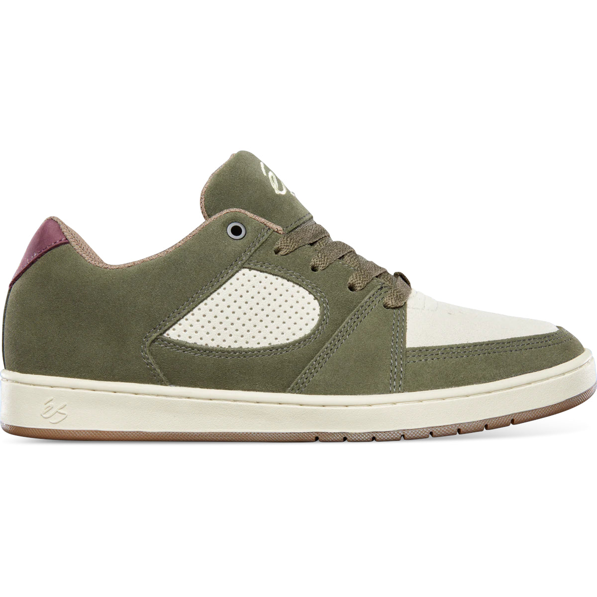 ES Skateboarding shoes - ACCEL EXPLORER - Khaki Color Size 7 eS Accel Slim Skateboard Shoe - Olive/Tan main image 2
