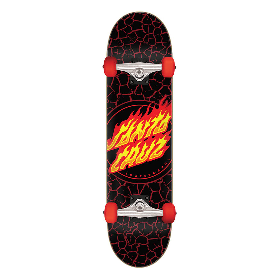 Full Flame Dot Santa Cruz Skateboard Complete