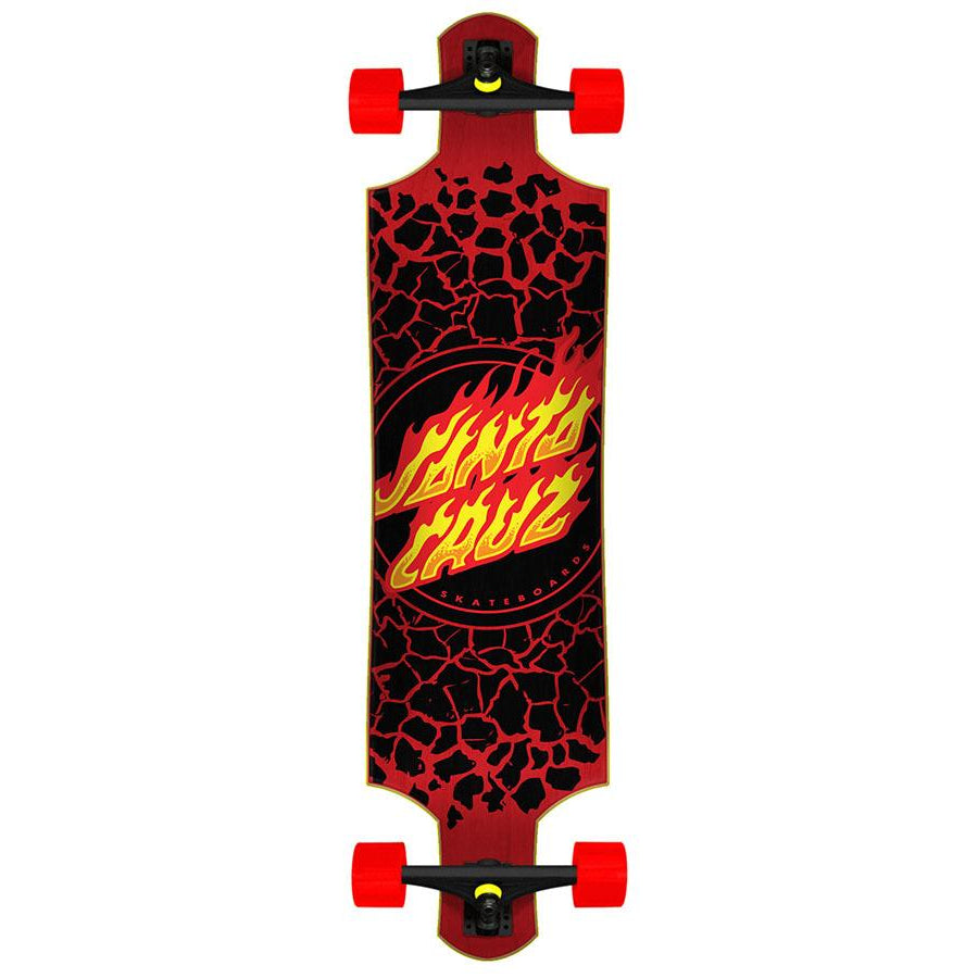 Flame Dot Drop Down Santa Cruz Longboard