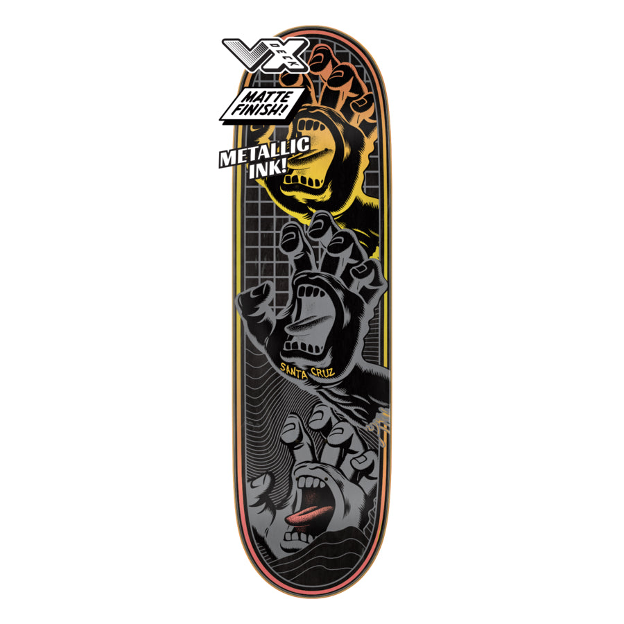 Hands Transcend VX Santa Cruz Skateboard Deck