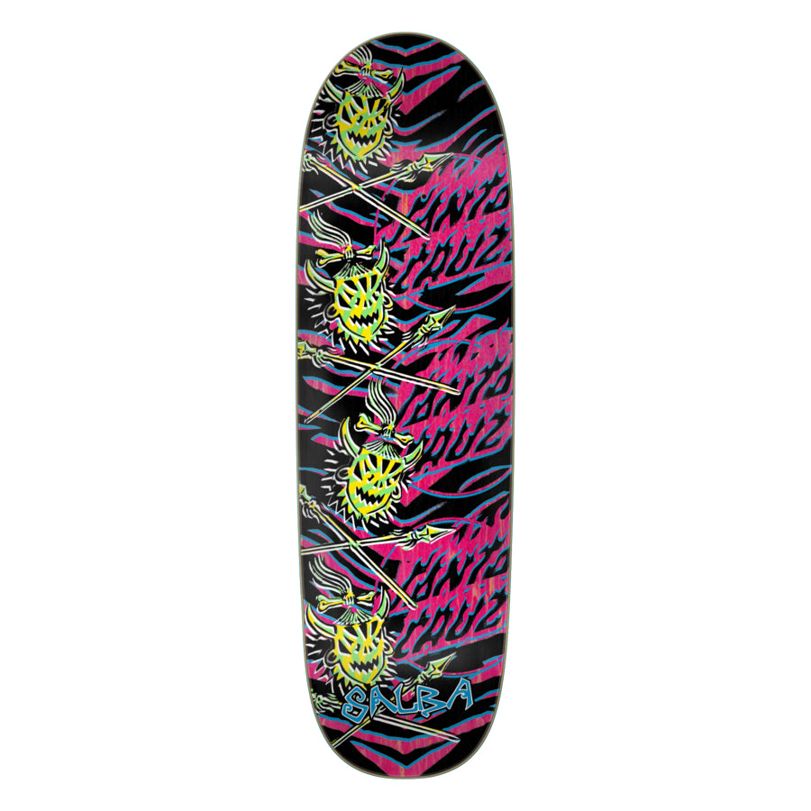 Santa Cruz Salba Stencil Shaped Skateboard Deck