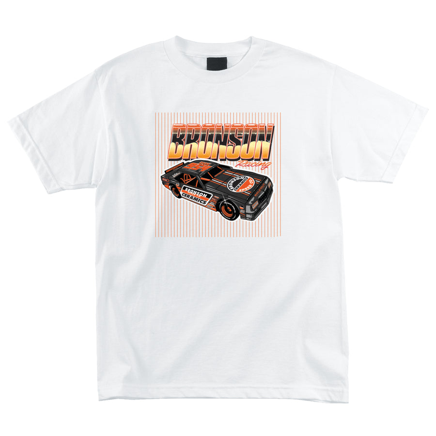 White Ceramics Bronson Speed Co Cars T-shirt