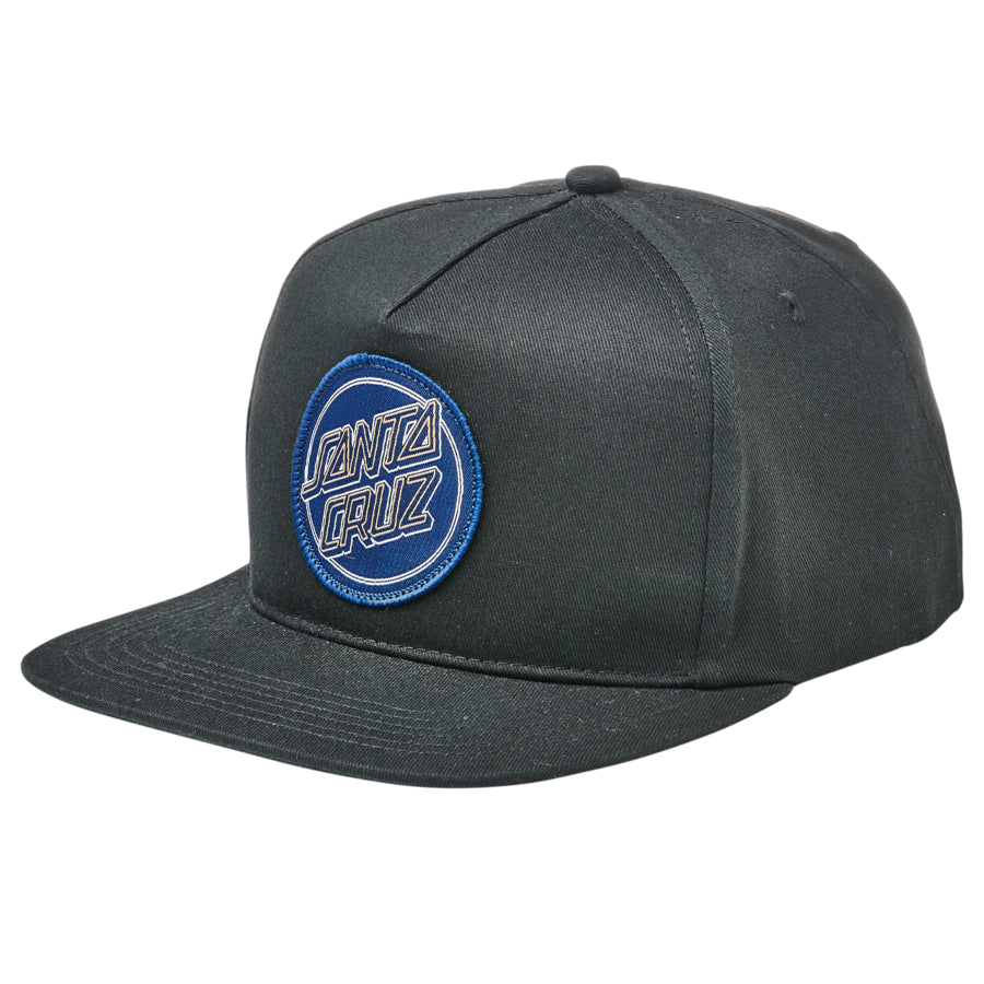 Black Keyline Dot Santa Cruz Snapback Hat