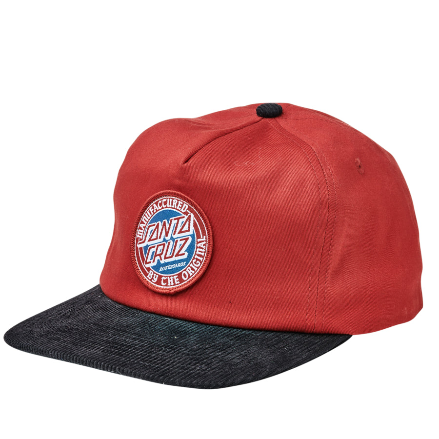 Burgundy MFG Dot Unstructured Mid Profile Santa Cruz Snapback