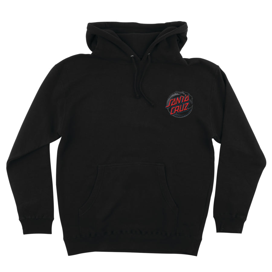 Black Vacant Wave Dot Santa Cruz Hoodie