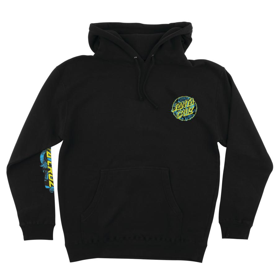 Black Handbill Dot Santa Cruz Hoodie